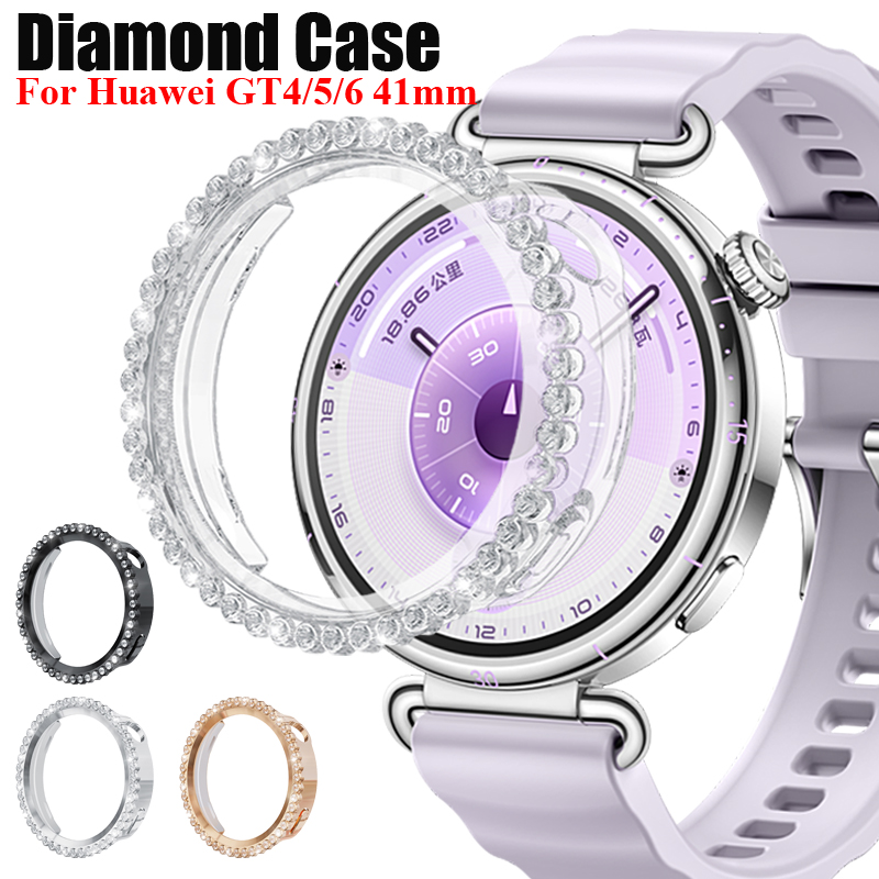 Huawei Smartwatch Accessories - Funda de diamante para Huawei Watch