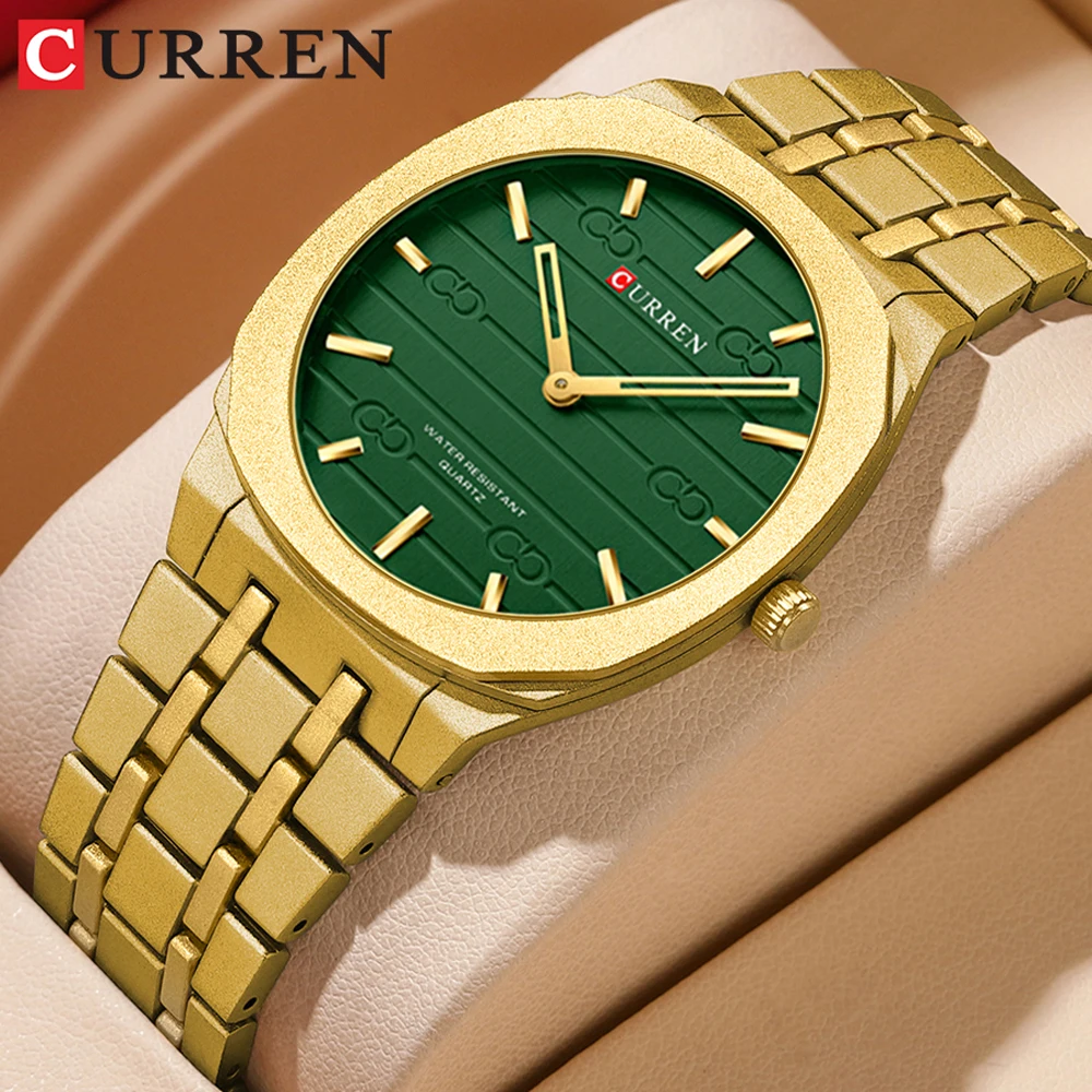 Stainless Mesh Band - Relojes CURREN de moda para hombre,