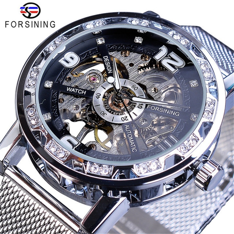 Reloj Mecánico para Hombre, de - Stainless Mesh Band reseña y precio