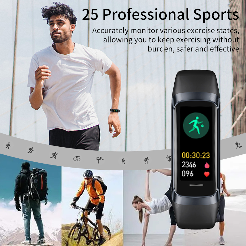 LIGE 1,1 pulgadas Amoled Monit - Android Smartwatch Accessories reseña y precio