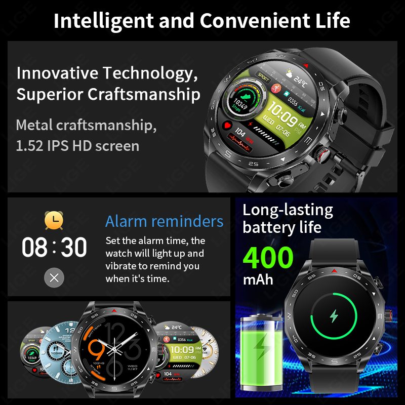 Reloj Inteligente LIGE TWS 2 e - Smartwatch Headset reseña y precio