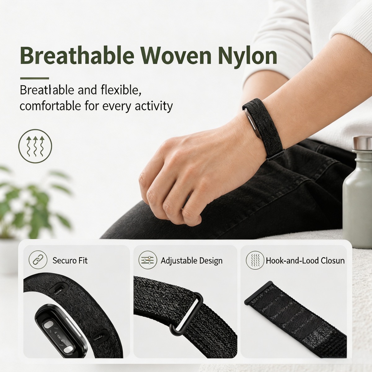 Pulsera ligera de nailon trans - Sport Loop Strap reseña y precio
